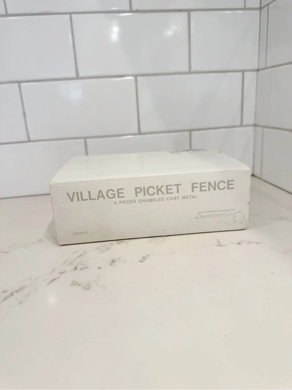 ❤️🎄❤️ Dept 56 | Village Picket Fence | 4 pieces | Enameled Cast Metal  ❤️🎄❤️